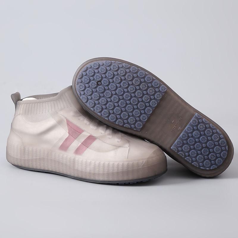 Double Bottom Rubber Shoe Covers Women and Men Highly Elasticity Shoe Protector Waterproof Galoshes Kids Anti-slip Rubber Boots