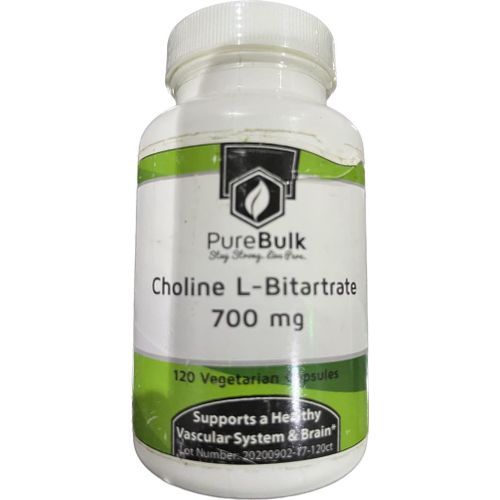 Choline L Bitartrate 700 MG 120 Capsules