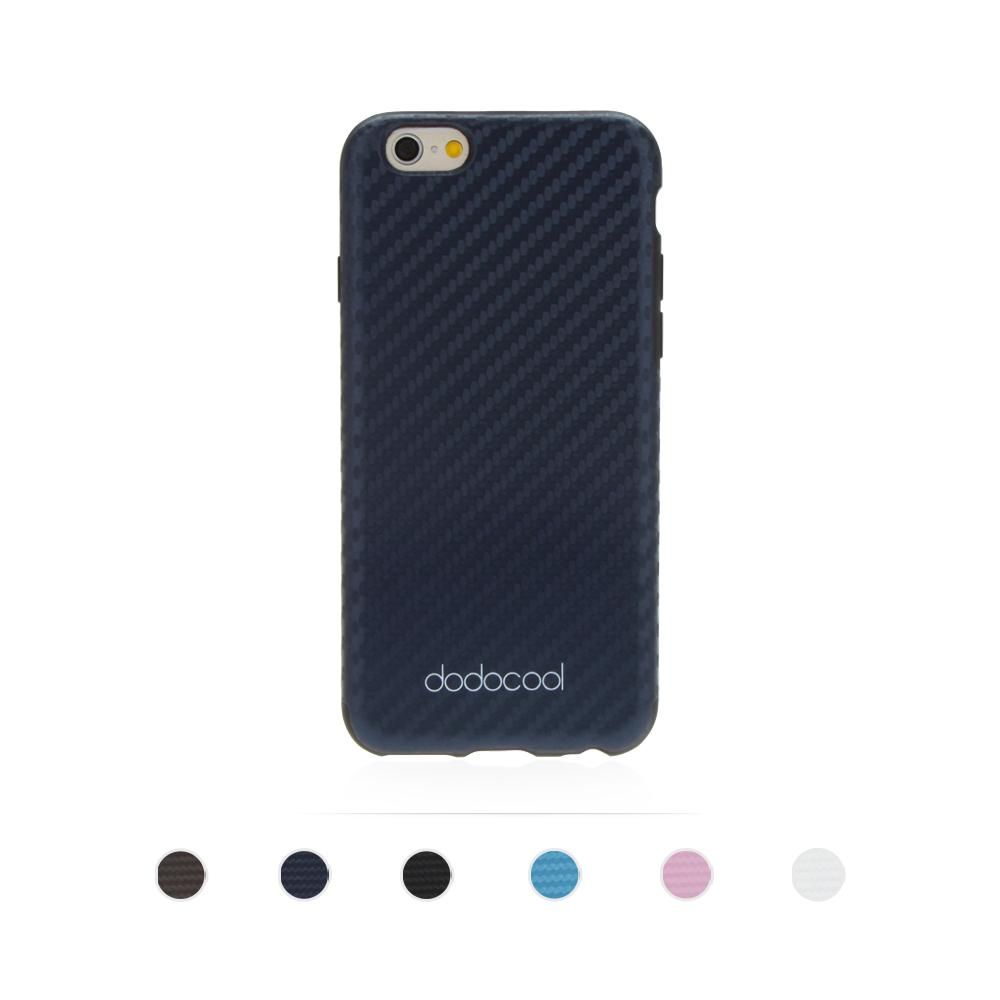dodocool Soft Textured PU Leather TPU Case Back Cover Skin Protective Shell for 4.7" Apple iPhone 6 Dark Blue
