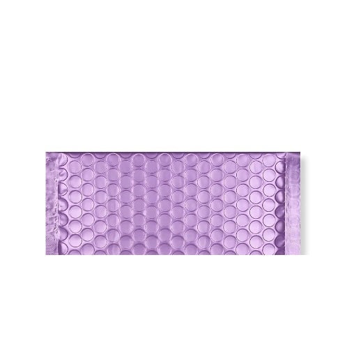Matt Metallic Foil Bubble Bags - Lilac