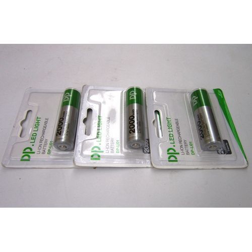 3pcs Lithium 2000mAh 18650 Rechargeable Lion Battery 3.7V