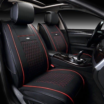 Executive 5-seater Car Seat Cover - Black With Redline