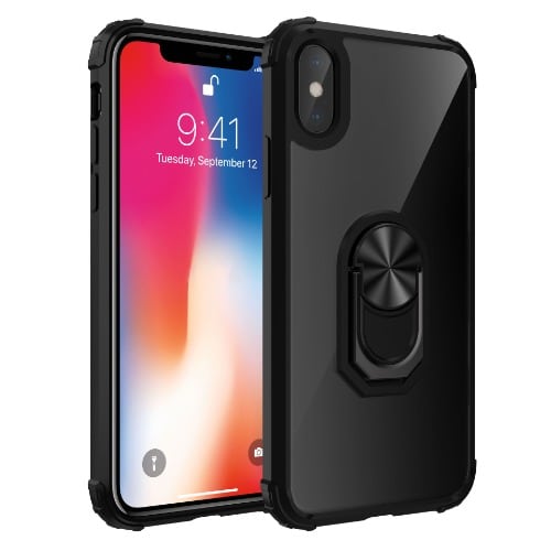 Iphone X Rugged & Transparent Back Case Cover