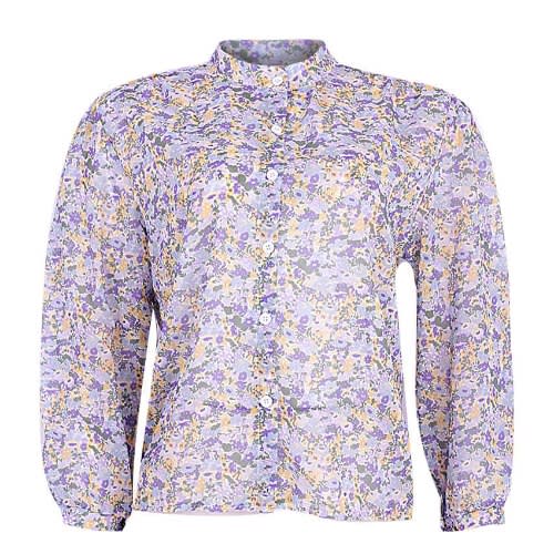 Floral Print Chiffon Blouse