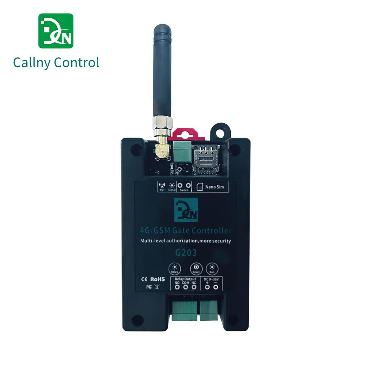 4G/GSM G203 Gate Controller Wireless Remote GSM Gate Opener Support for Ordinary User Authorization callny control(APP)