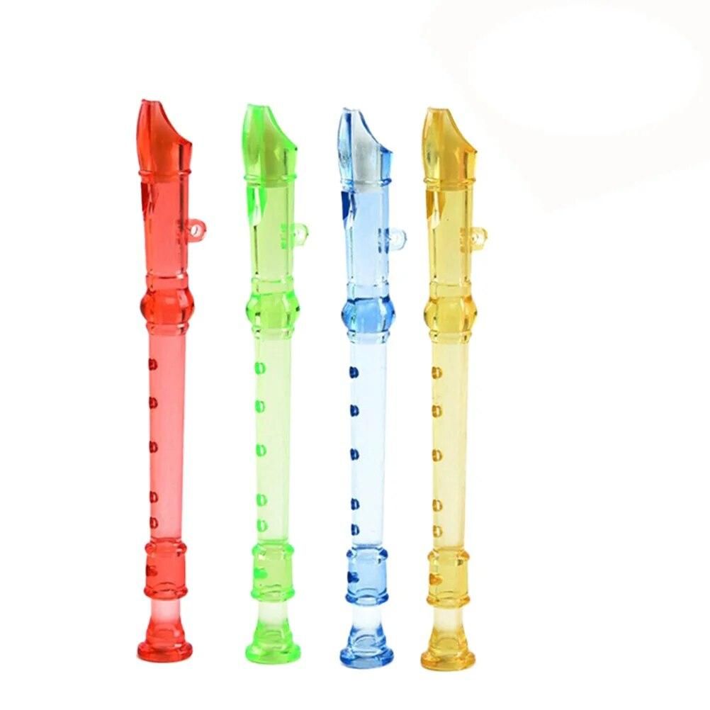 12 Pcs Plastic Flutes Children Learning Music Small Kids Musical Instrument Educational