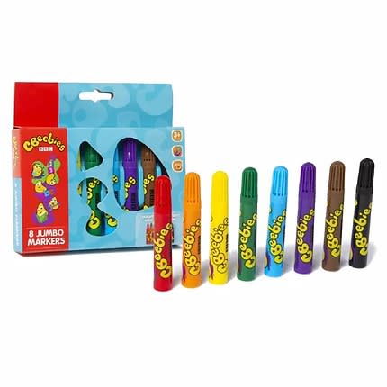 CBeebies Jumbo Markers -  8-packs
