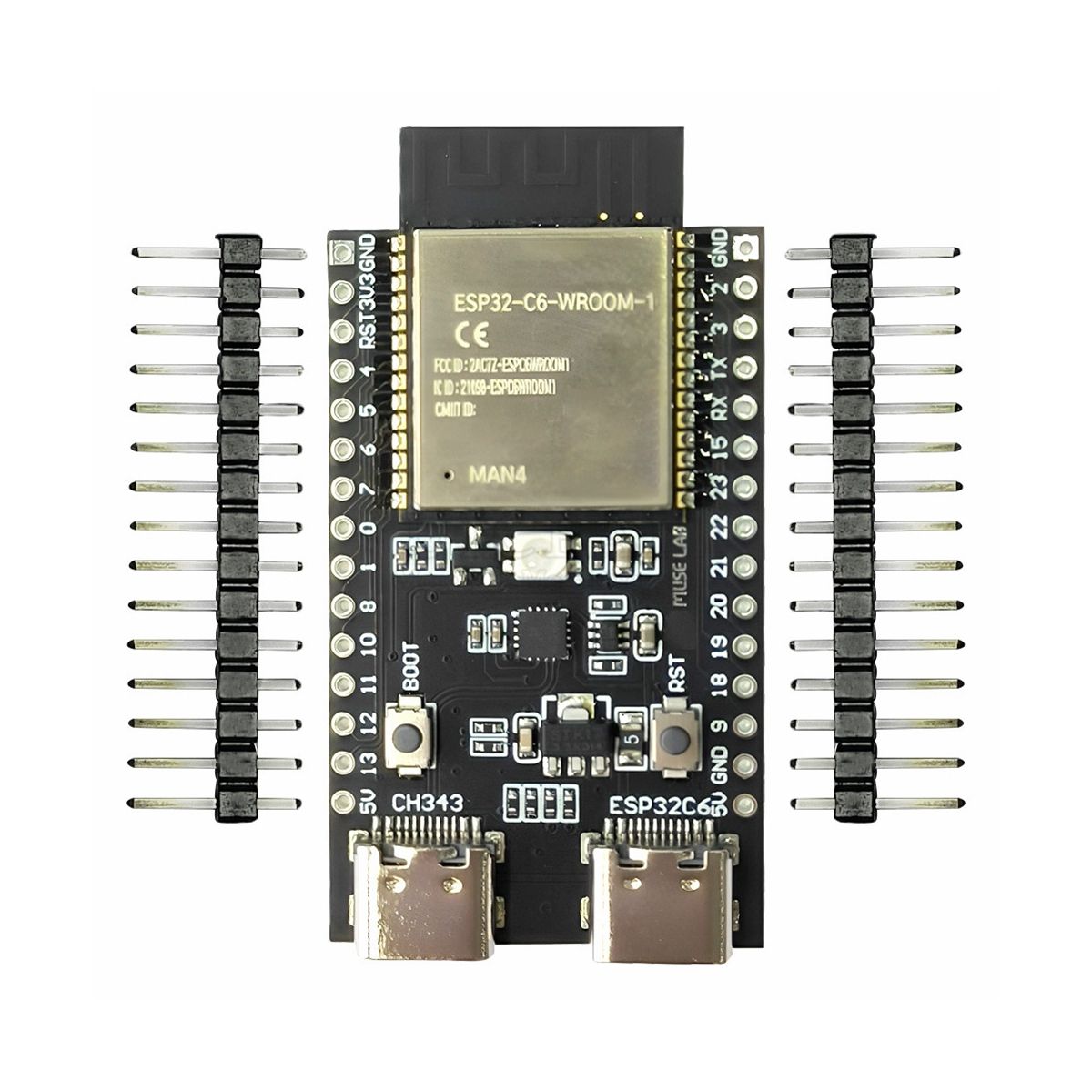 ESP32--DevKitC-1-N4 ESP32- Development Board Core Board RISC-V ESP32 WiFi Module Type-C Development Board Core Board