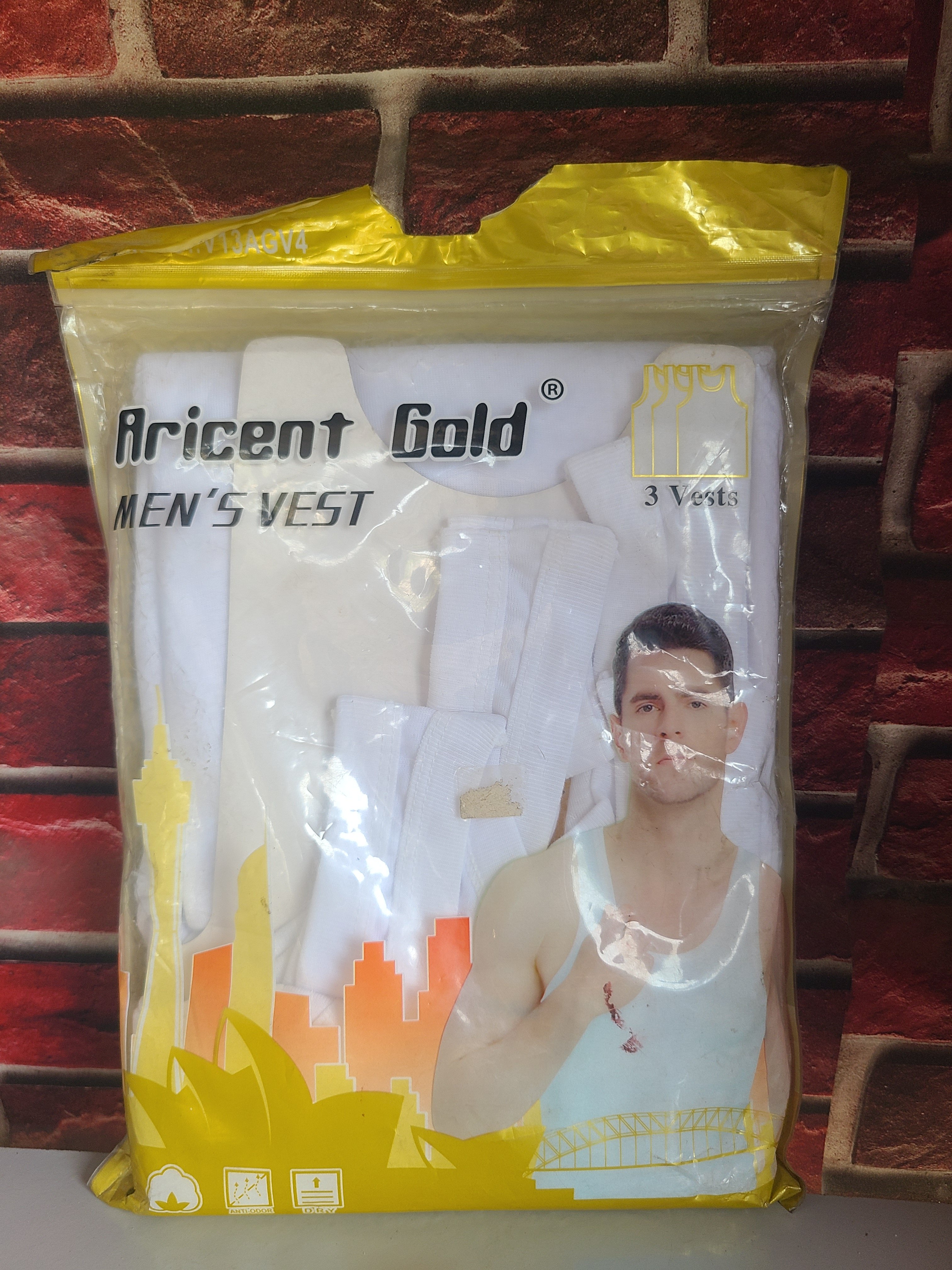 Aricent Gold  3 In 1 Quality Singlet Large