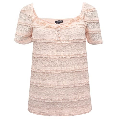 Lace Milkmaid Top