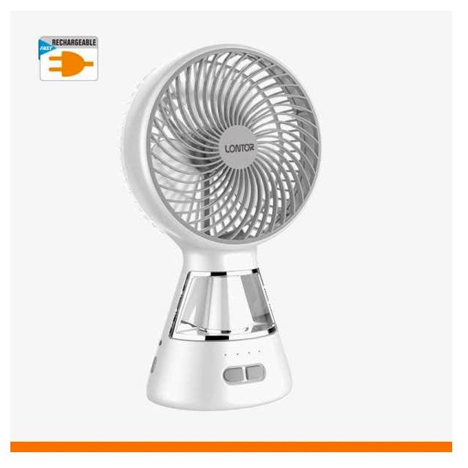 Mini 6 Inches Table Fan With Table Lamp