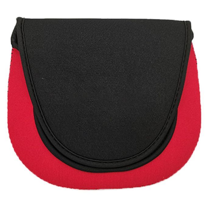 Portable  Reel Bag Case Convenient Pouch S Red Double Layer