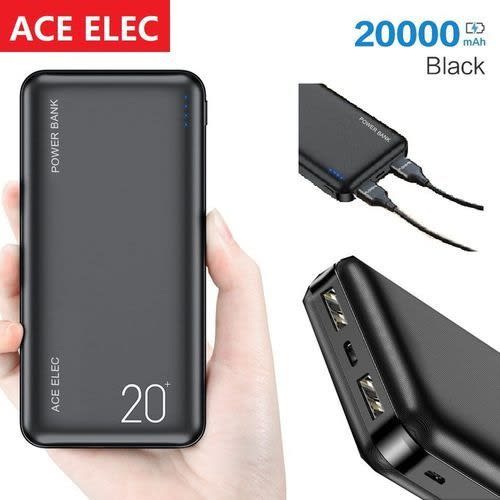 Ace Elec Utra Slim Portable Power Bank - 20000mAh