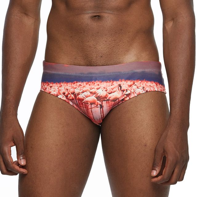 Briefs Sexy Short Sport Homme Push Pad Men's Swimsuit