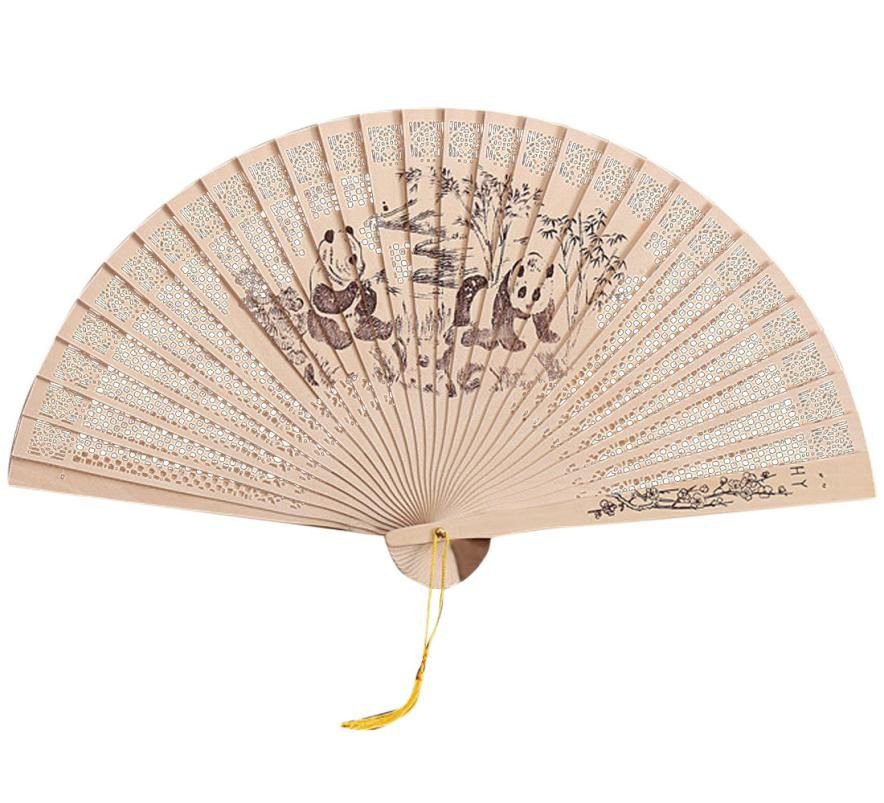 Opening Gift Exquisite Traditional Chinese Hollow And Made Folding Hand 2018 Wooden Wedding Closing Smooth Favor Fan 2sw0808