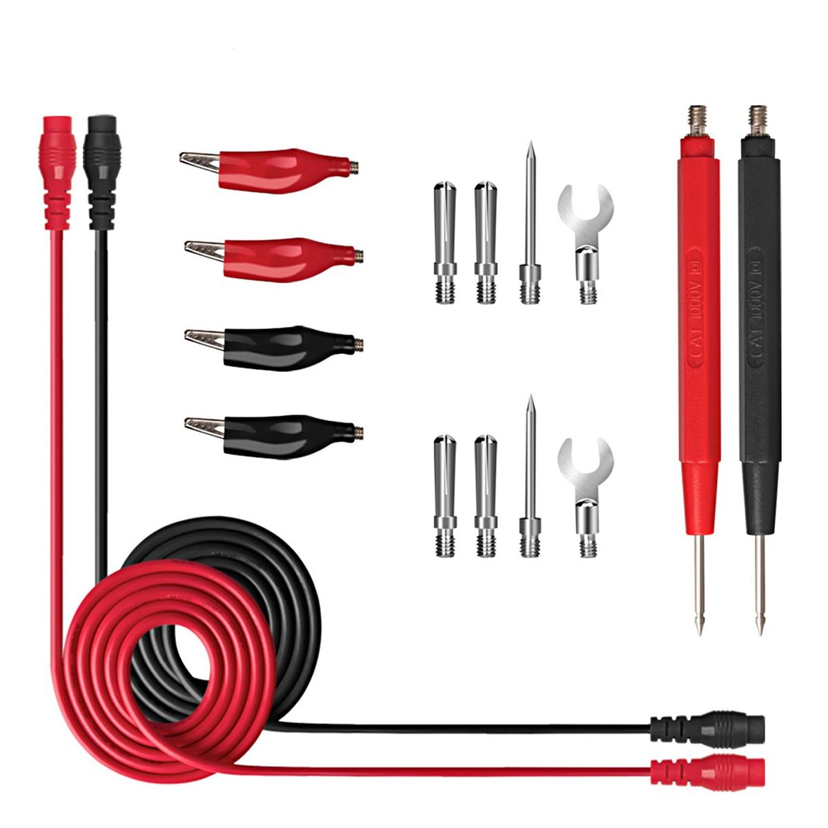16Pcs Multifunctional Digital Test Lead Set Super Sharp Tips
