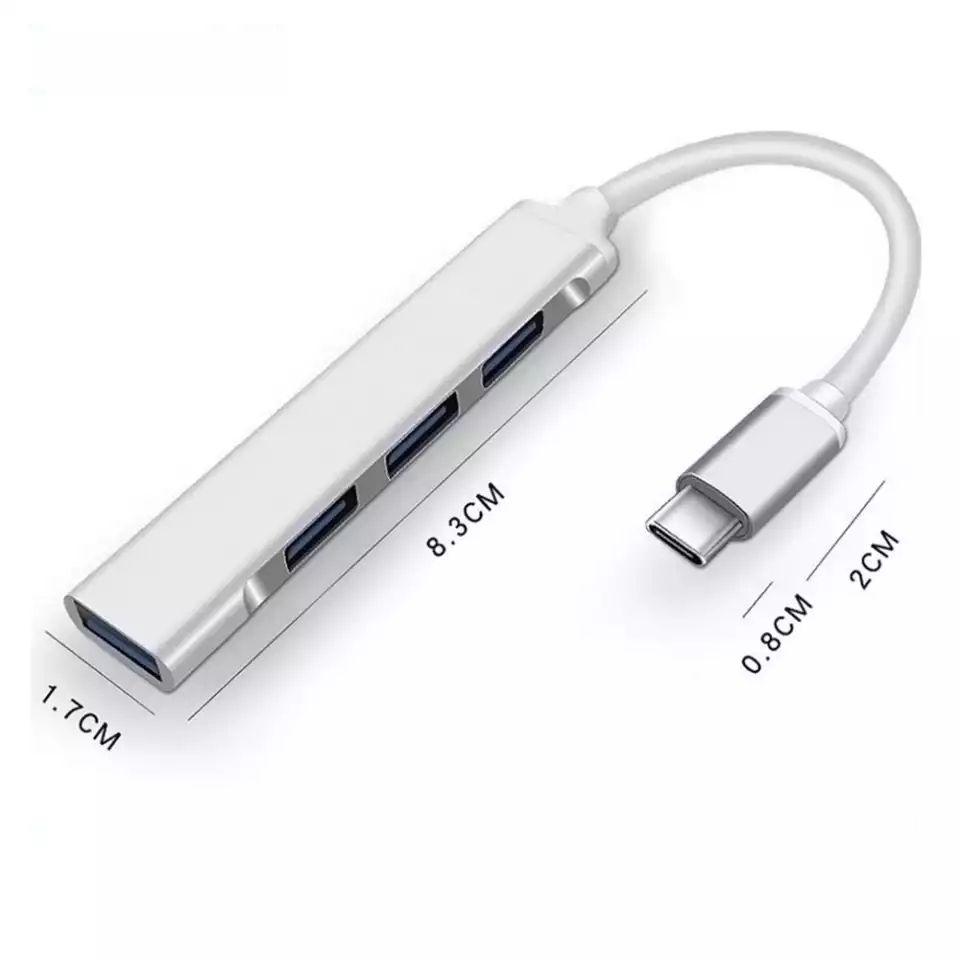 4 In 1 USB Type C Hub Adapter Macbook Pro Thunderbolt 3, USB C Adapter USB-C Charger Port