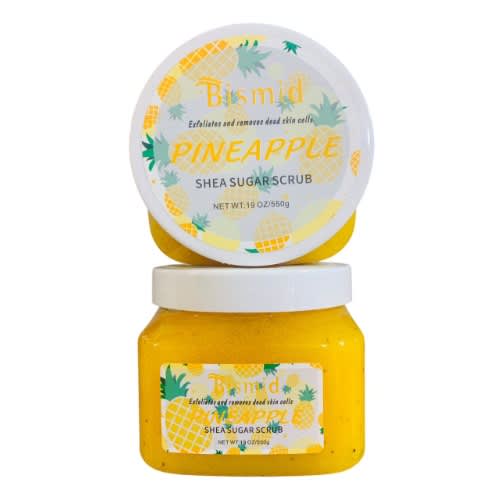 Exfoliating And Removes Dead Skin Cells Pineapple Shea Sugar Scrub 550g