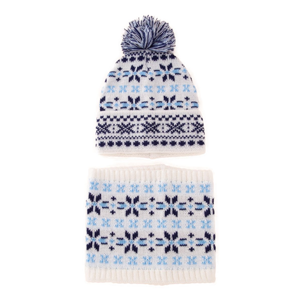 LAOdou 1 Set Beanie Hat Keep Warmth Thickened-Black White