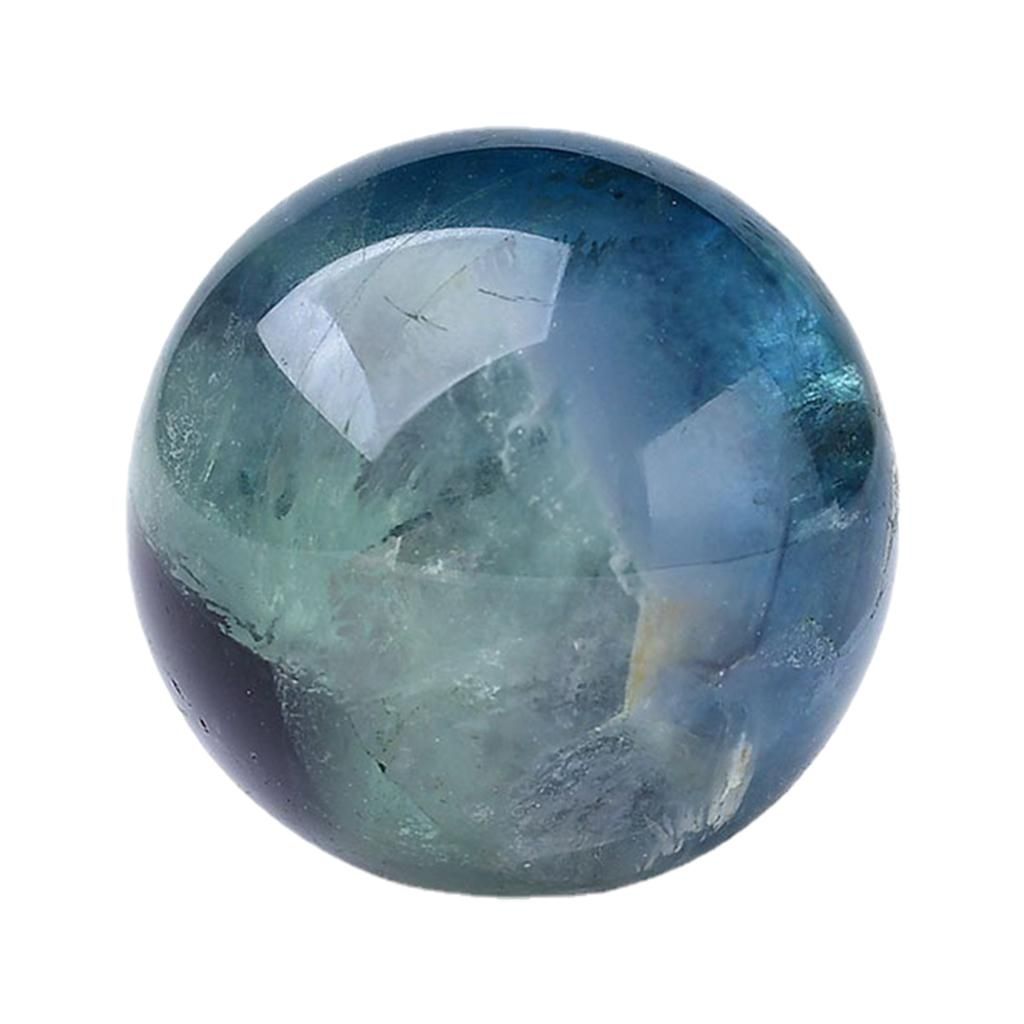 Fluorite Natural Orb Decoration Gemstone Sphere Crystal Ball For