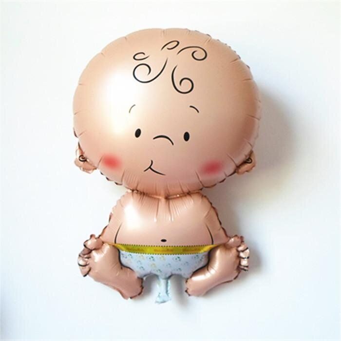 Baby Angel Boy Girl Foil Balloons Birthday Giant Christening Party Decorations Apricot