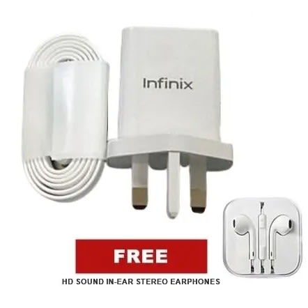 Fast Charger With Usb Cable + Free Hd Earplugs
