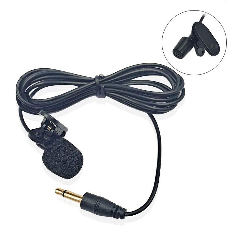 Lapel Microphone Lavalier Condenser Microphone Clip On Mic Interview Audio Recording Microphone