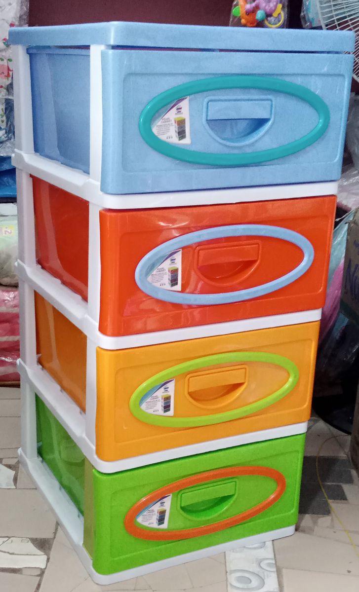 Large Size Plastic Children Baby Wardrobe -multicolor