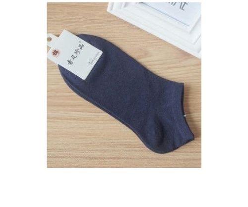 Sharp Cotton Ankle Sock  (6 Pairs)- Navy Blue