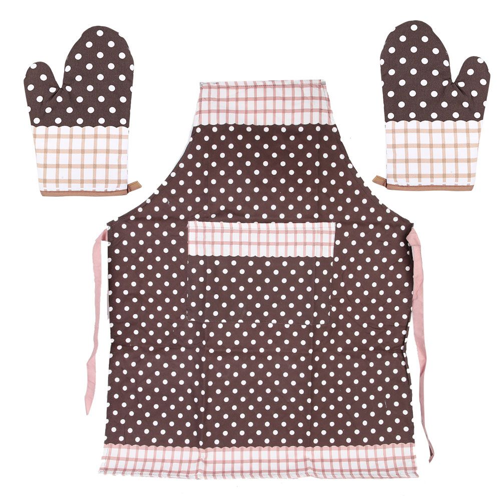 3pcs Waterproof Antifouling Sleeveless Apron Microwave