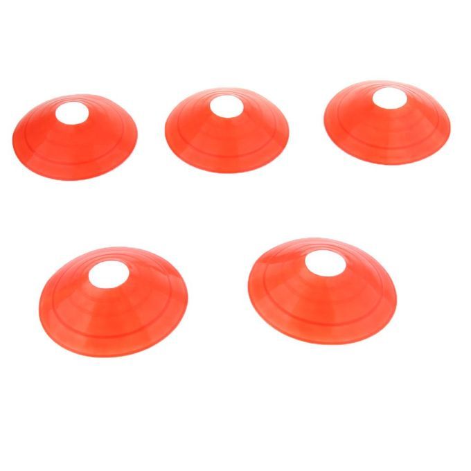 5 Pcs Assorted Color Disc Cones Boundary Marker Skating Agility Red