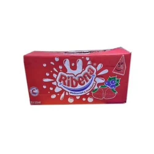 Ribena Blackcurrant & Strawberry Fruit Drink - 125ml X 1 Box - 14 Pcs