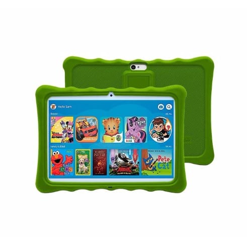 K11 Kids Tablet-dual Sim-10.1" -1GB  RAM -16GB  ROM Plus Free Pouch And Gifts - Green