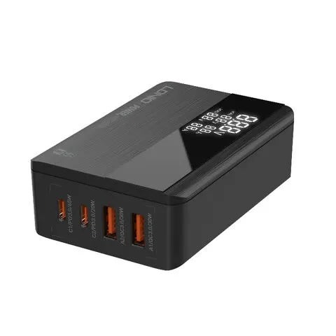 Charger For Notebook And Mobile Phone With 2usb-c Ports + 2 Usb-a Ports - 65w