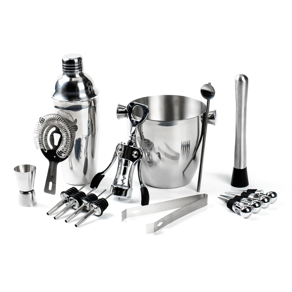 16pcs/set Mixology Bartender Kit Cocktail Shaker Set With