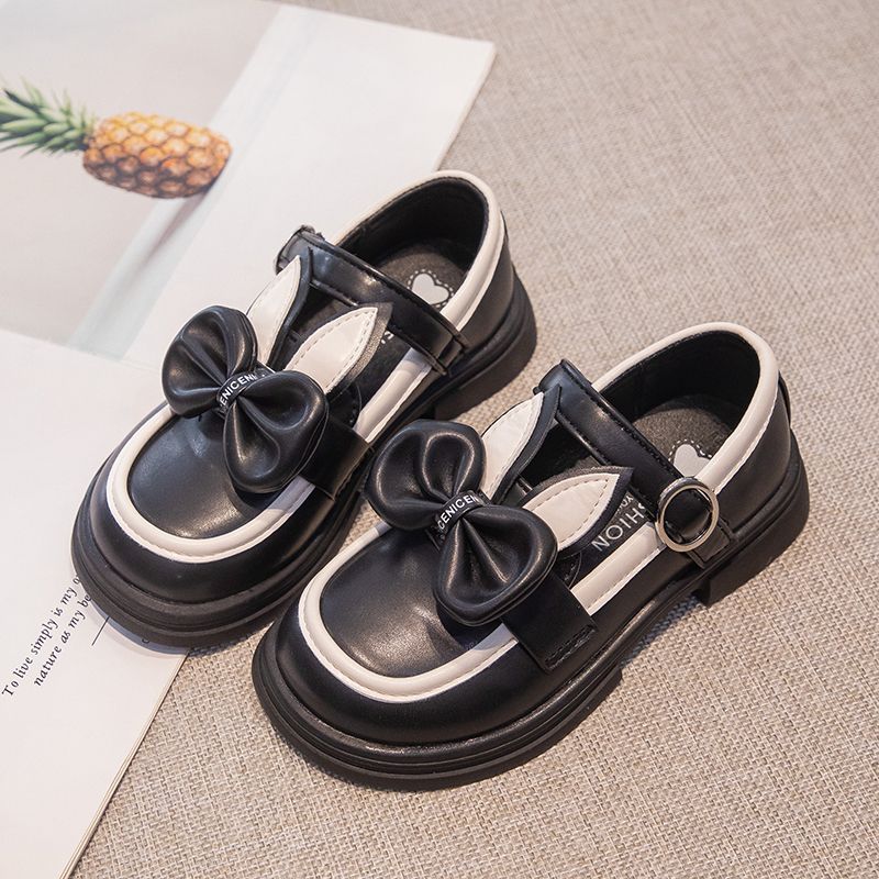 Girls Shoes Leather Princess Shoes Children School Cute Rabbit Ears Formal Shoes