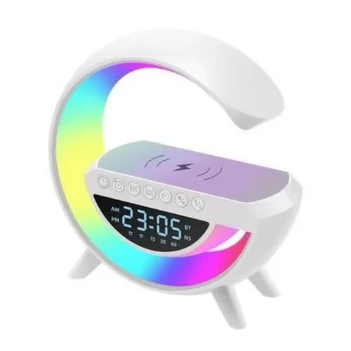 Led Wireless Charging Speaker With Alarm Clock