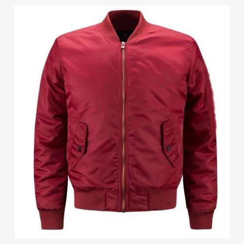 Wine Bomber Unisex Zipper Jacket