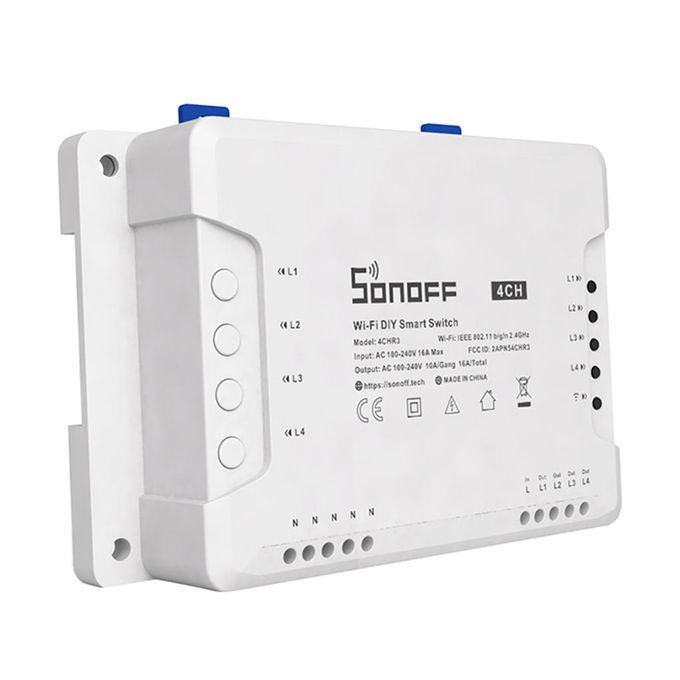 4CH Pro R2 4 Channel WiFI Smart Power Switch APP Remote Control