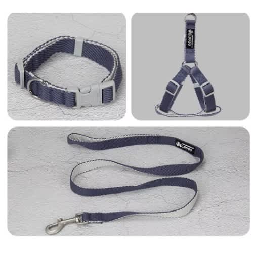 Blue Dog Collar Set