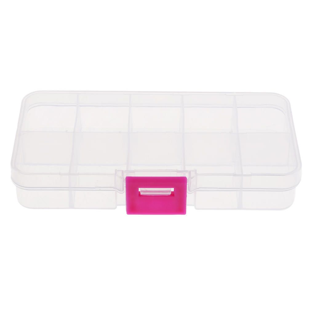 Clear Plastic Storage Box Case For Hobby/Craft/Sewing /DIY 127 X 66 X