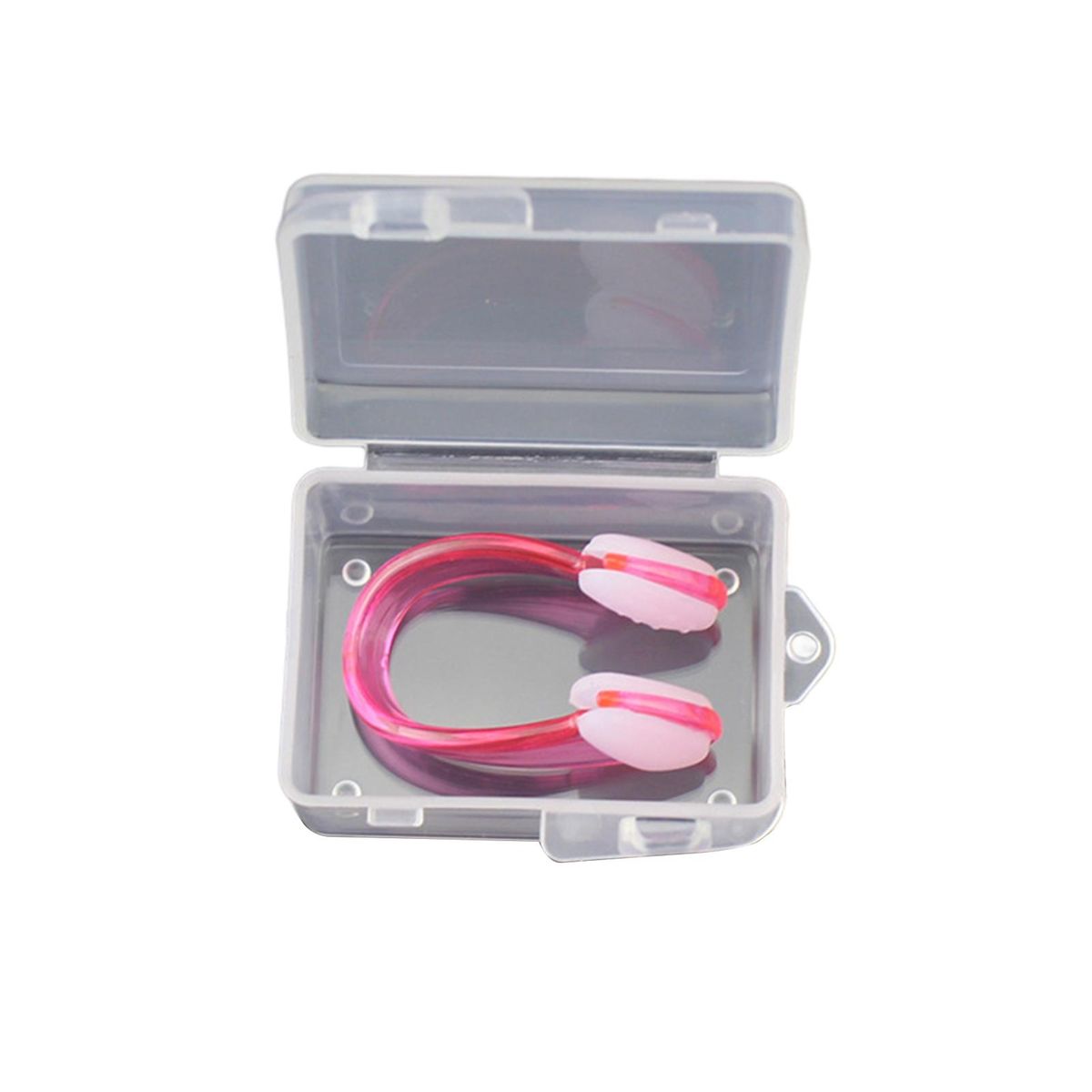Freediving Nose Clip Swim Nose Clip with Waterproof Pad Pink