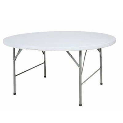 Surperstar 5-Feet Round Plastic Folding Table