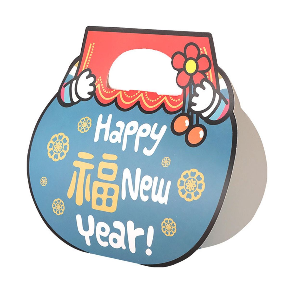 Gift Box Cake Pastry Packing Box Blue